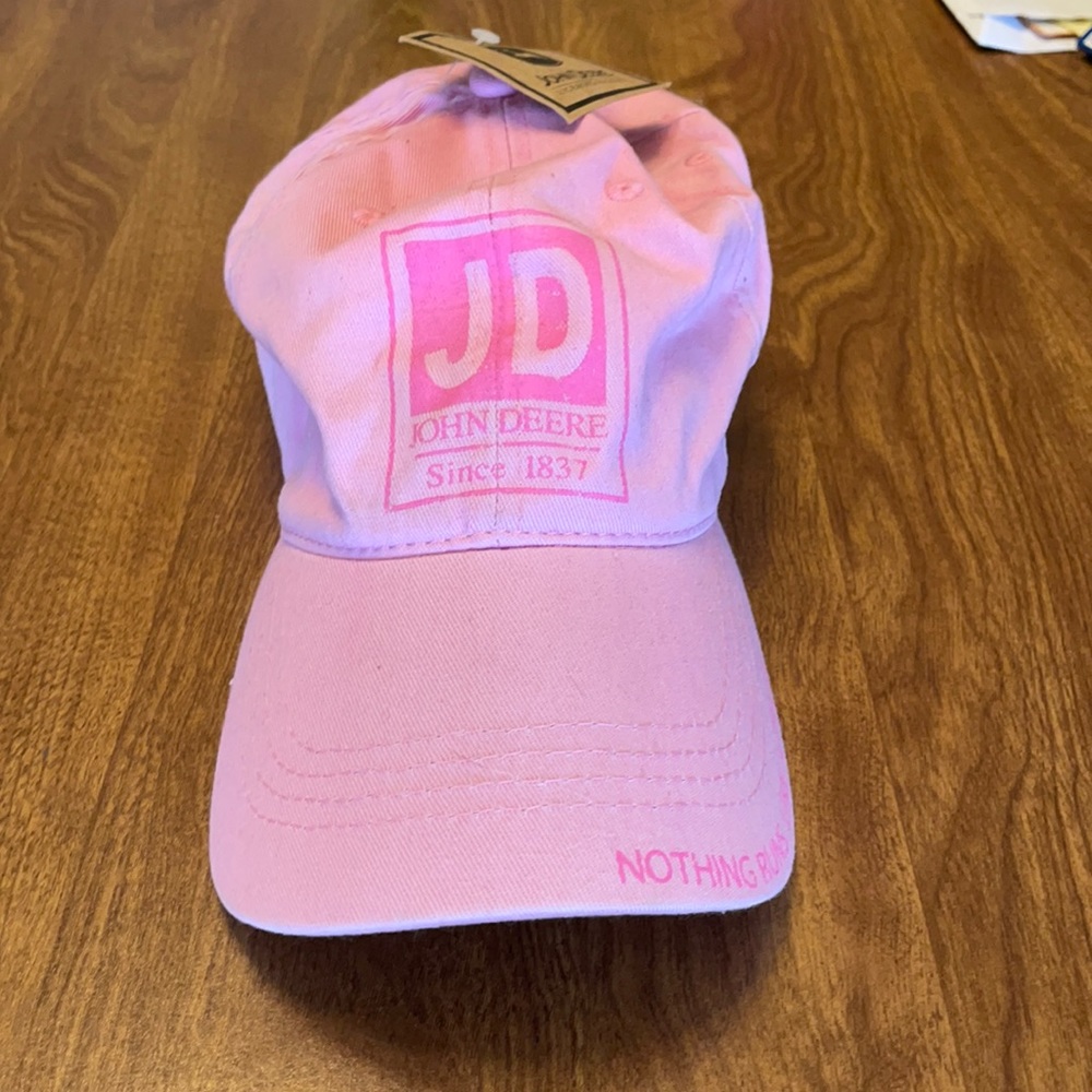 Pink John Deere One Size Fits All Hat!  BNWT!